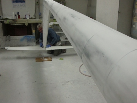 Concordia tail before painting